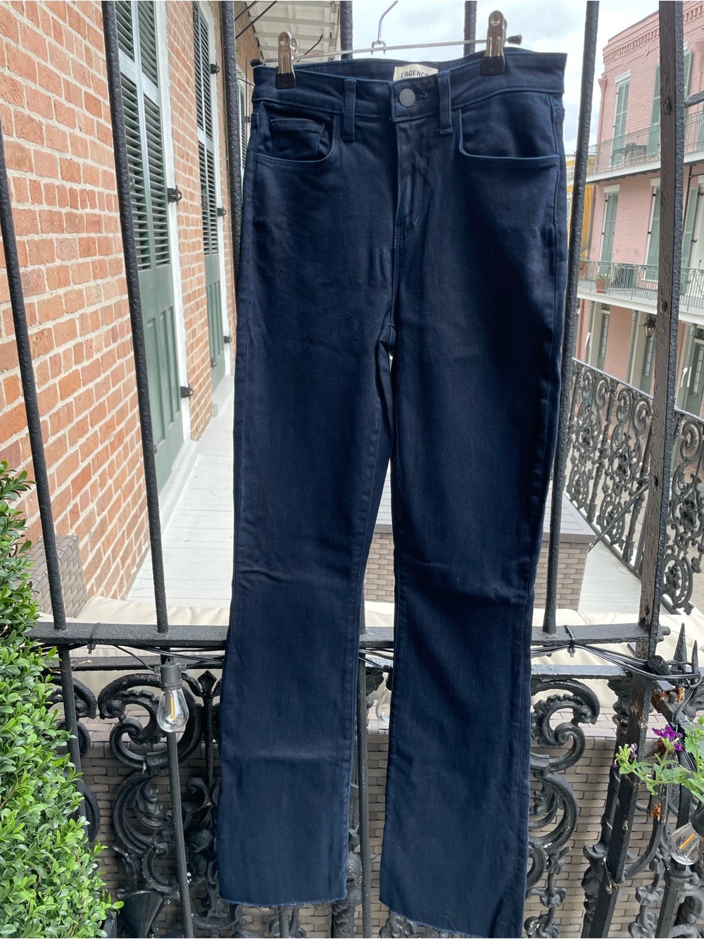 L'AGENCE Navy Flare Jeans